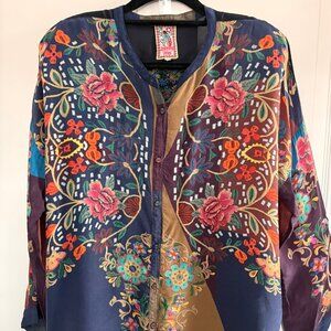 Johnny Was Loose Button Front Tunic